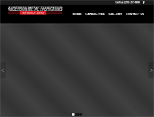 Tablet Screenshot of andersonmetalfabricating.com